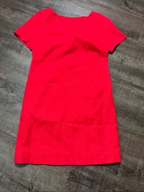 Anthropologie Maeve Vivid Red Short Sleeve Shift Dress